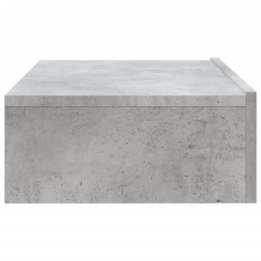 Meuble TV avec éclairage LED gris béton 60x35x15,5 cm - 9