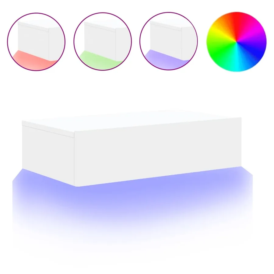 Meuble TV avec éclairage LED blanc 60x35x15,5 cm - 2