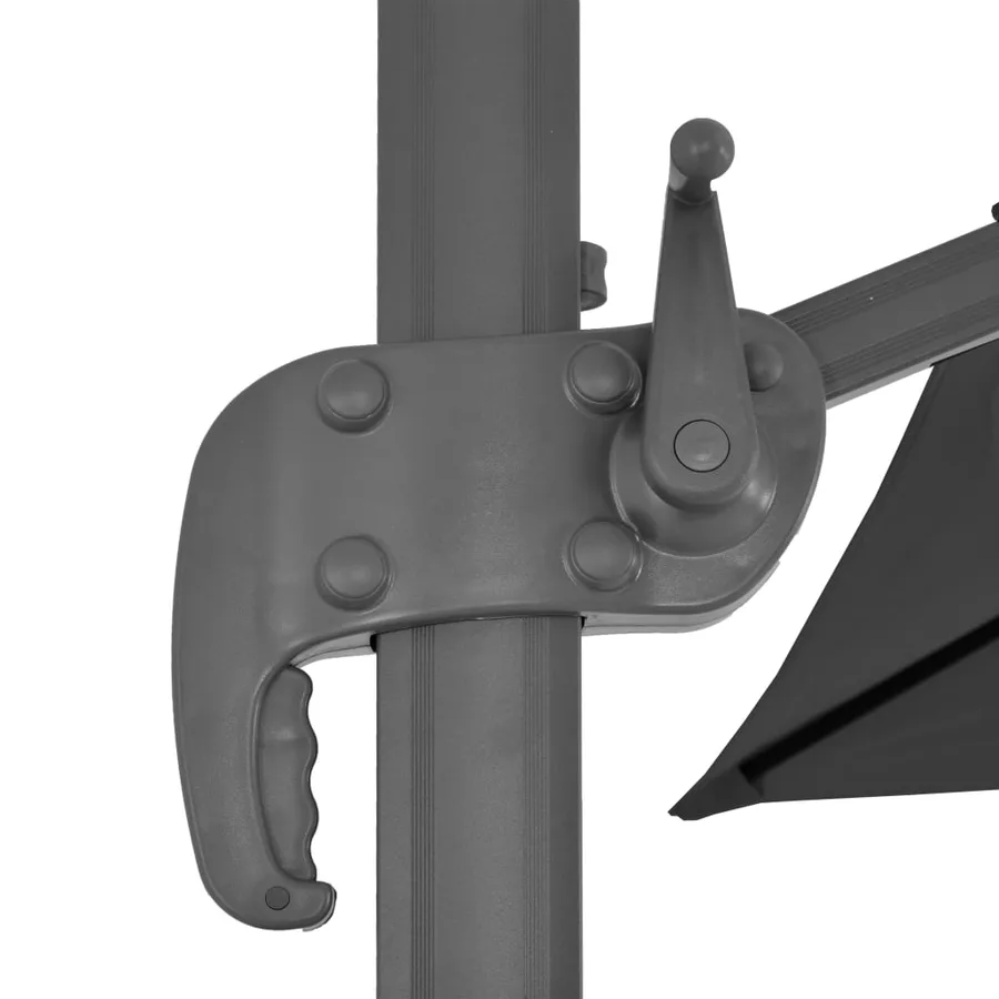Parasol de jardin avec base portable anthracite - 8