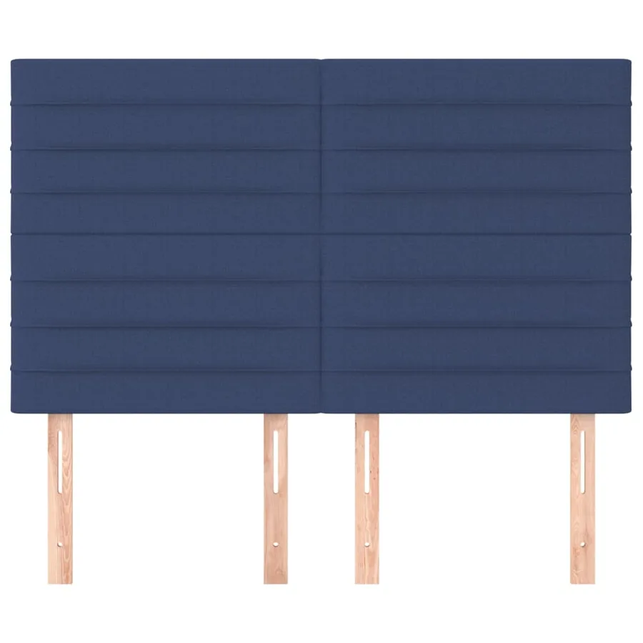 Tête de lit Bleu 144x5x118/128 cm Tissu - 3