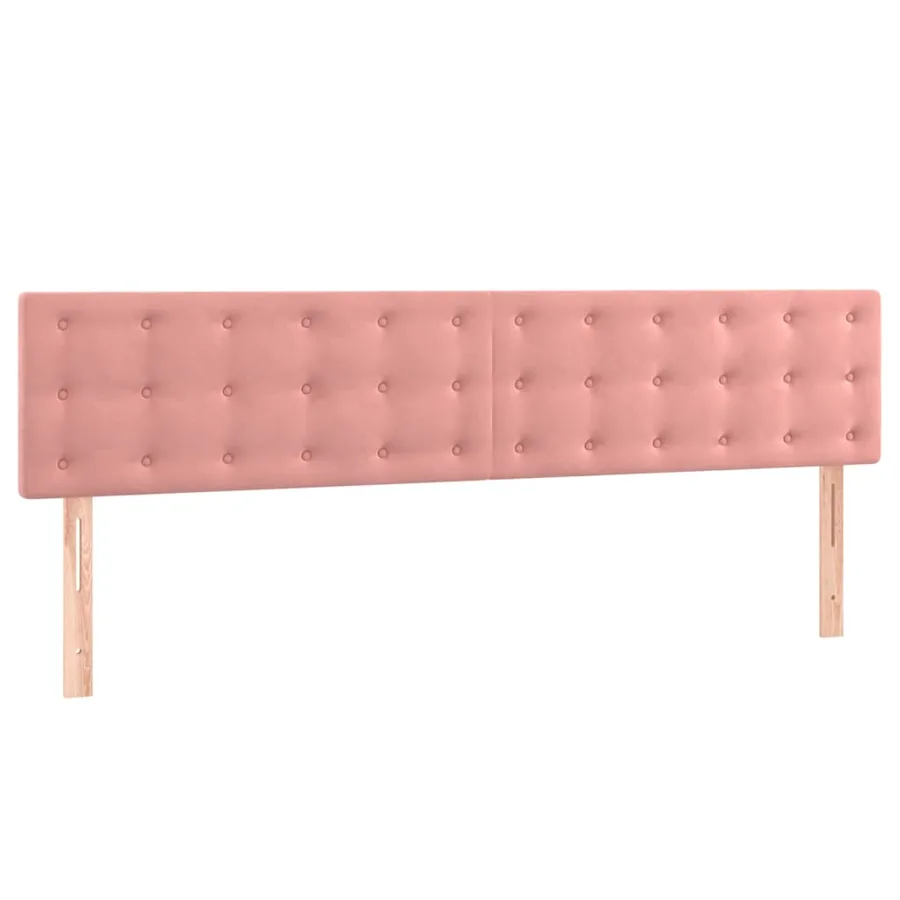 Sommier à lattes de lit avec matelas Rose 160x200 cm Velours - 6