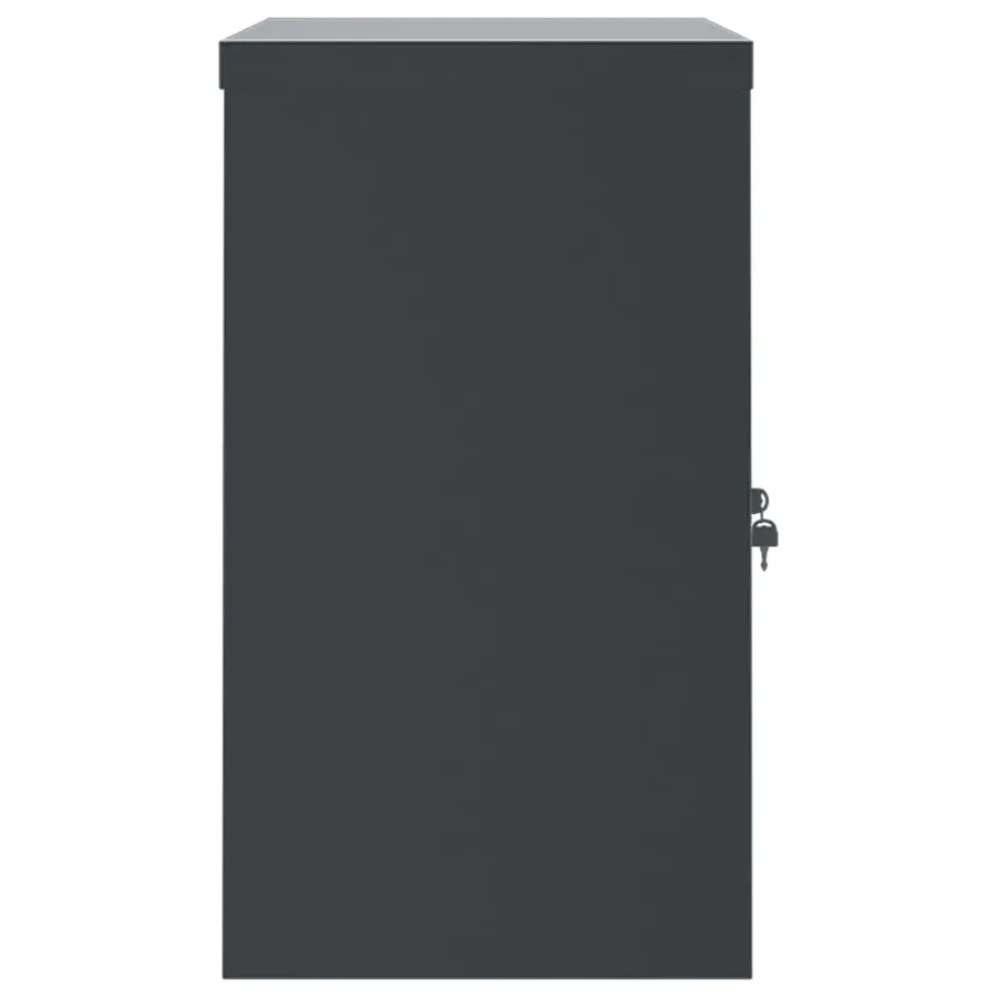 Classeur anthracite 90x40x70 cm acier - 5