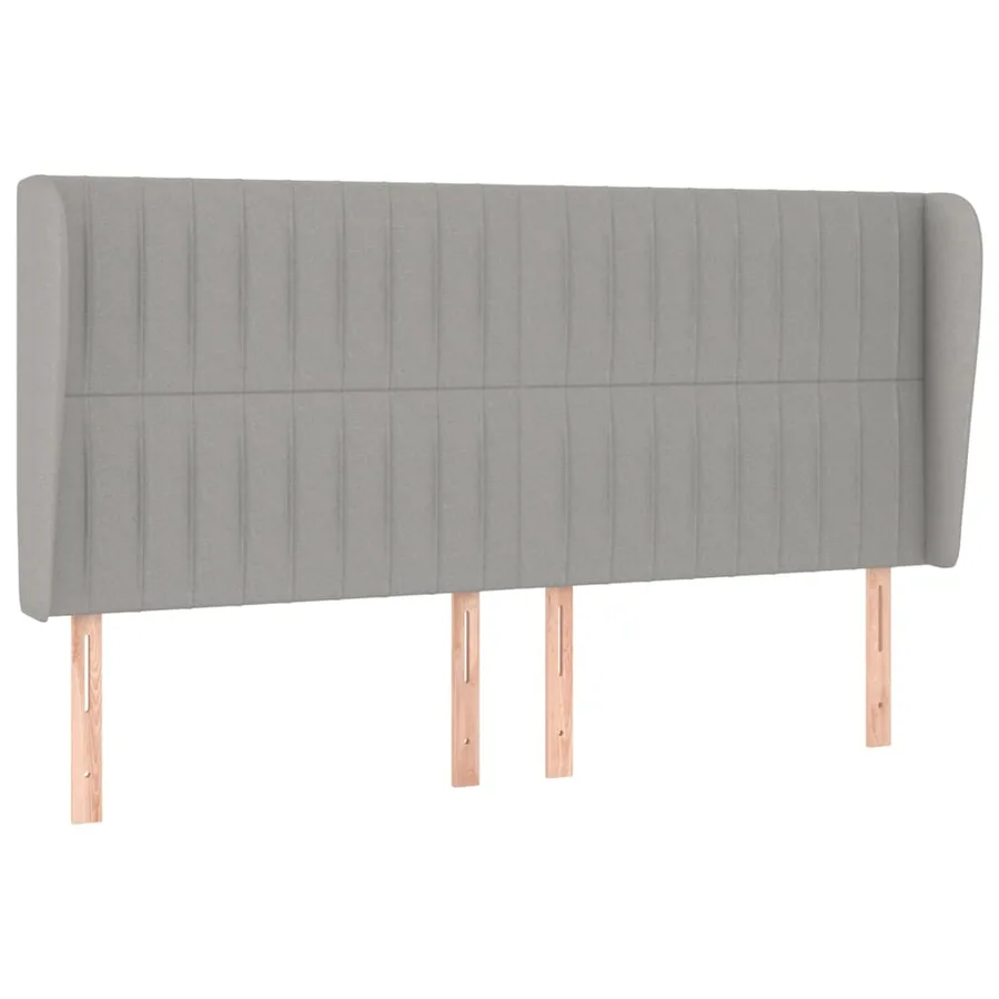 Sommier à lattes de lit avec matelas Gris clair 180x200cm Tissu - 6