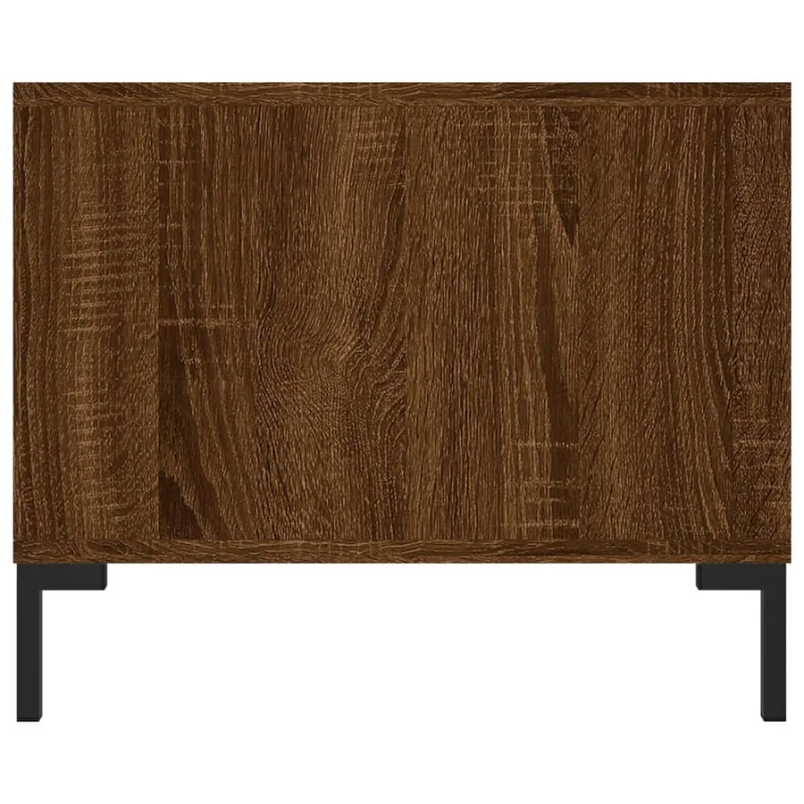 Table basse chêne marron 102x50x40 cm bois d'ingénierie - 7