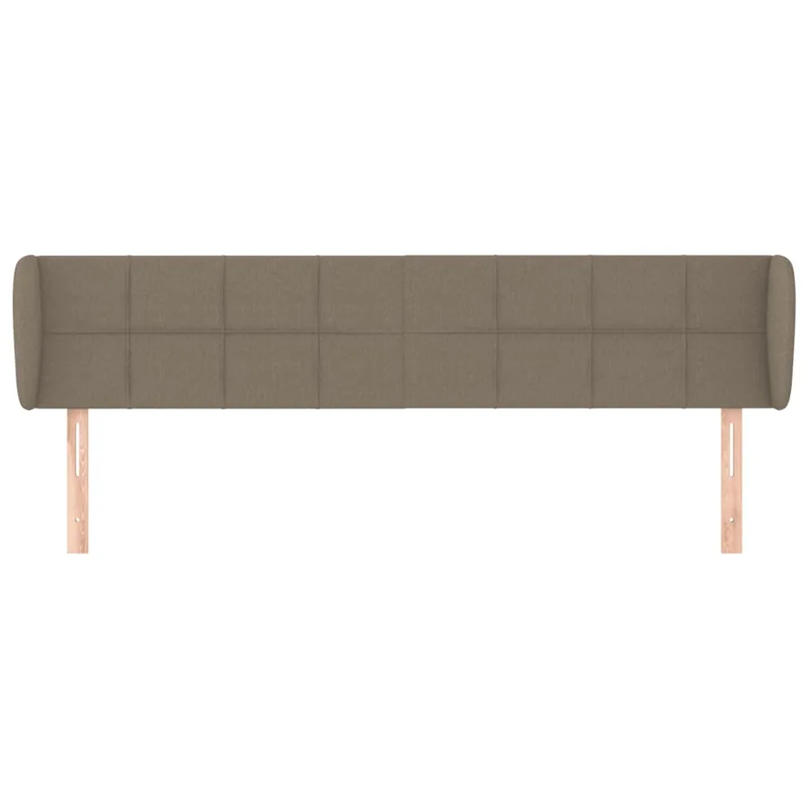 Tête de lit avec oreilles Taupe 163x23x78/88 cm Tissu - 3