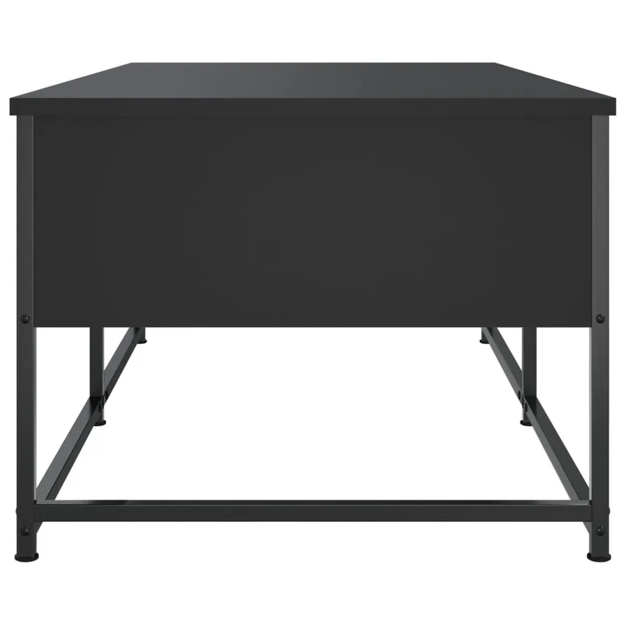 Table basse noir 100x51x40 cm bois d'ingénierie - 7