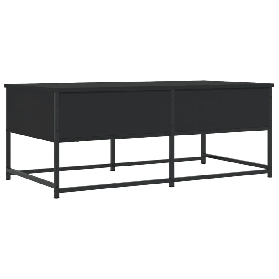Table basse noir 100x51x40 cm bois d'ingénierie - 8