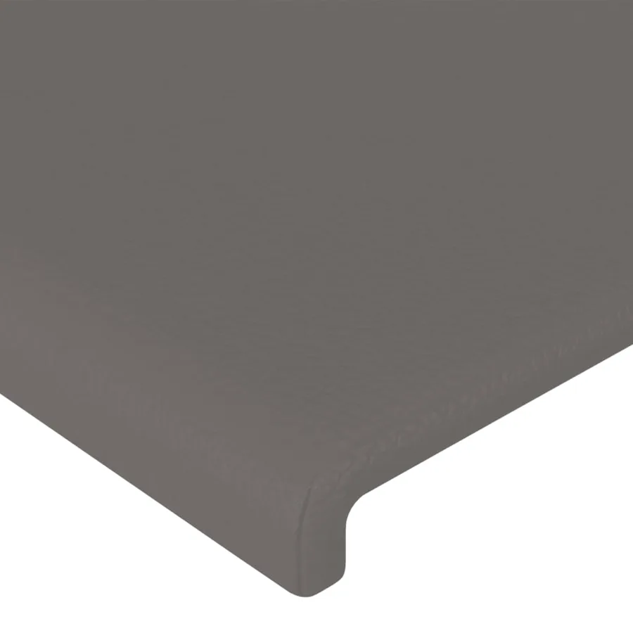 Cadre de lit sans matelas gris 100x200 cm similicuir - 10