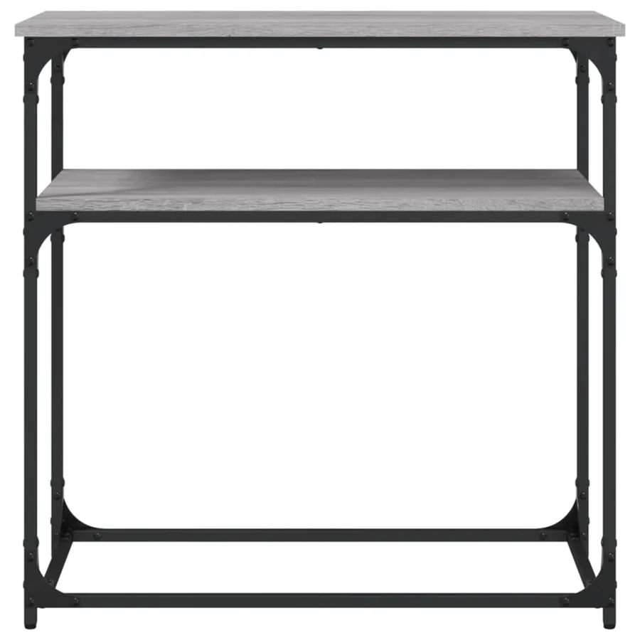 Table console sonoma gris 75x35,5x75 cm bois d'ingénierie - 4
