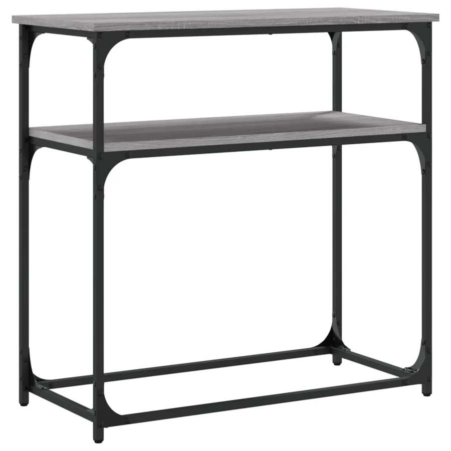 Table console sonoma gris 75x35,5x75 cm bois d'ingénierie - 6