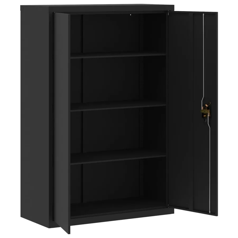 Classeur noir 90x40x180 cm acier - 9