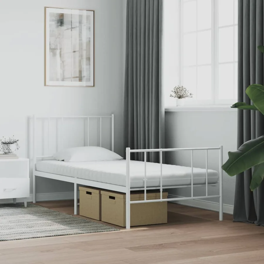 Matelas en mousse 2 pcs blanc 80x200 cm 7 zones dureté 20 ILD - 3