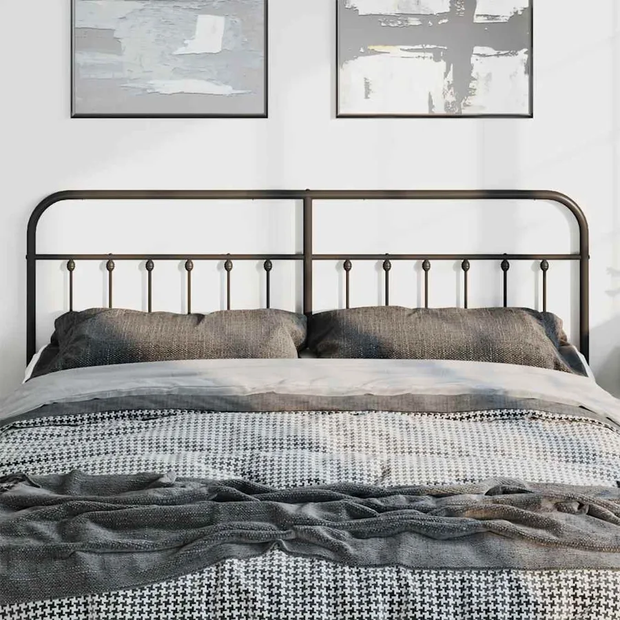 Tête de lit de remplacement métal noir 193 cm - 3