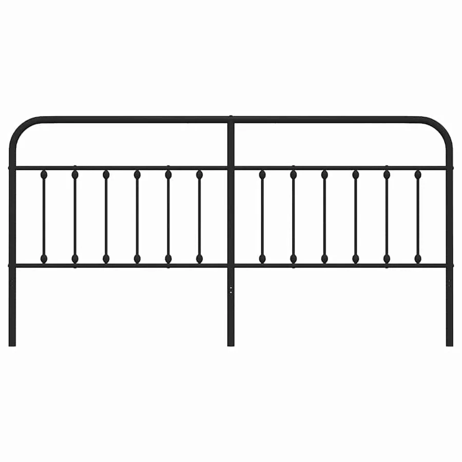 Tête de lit de remplacement métal noir 193 cm - 4
