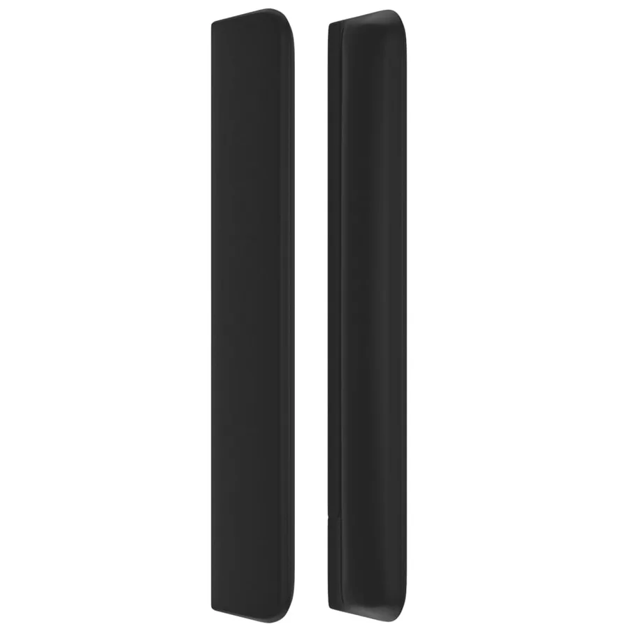 Tête de lit avec oreilles Noir 183x16x118/128 cm Similicuir - 4