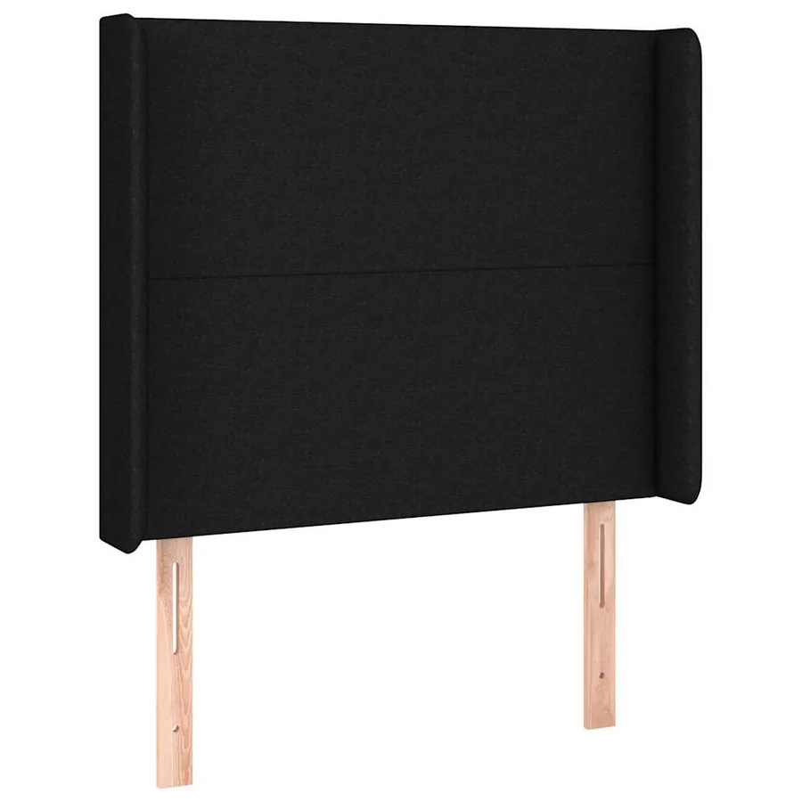 Sommier à lattes de lit avec matelas Noir 90x190 cm Tissu - 6