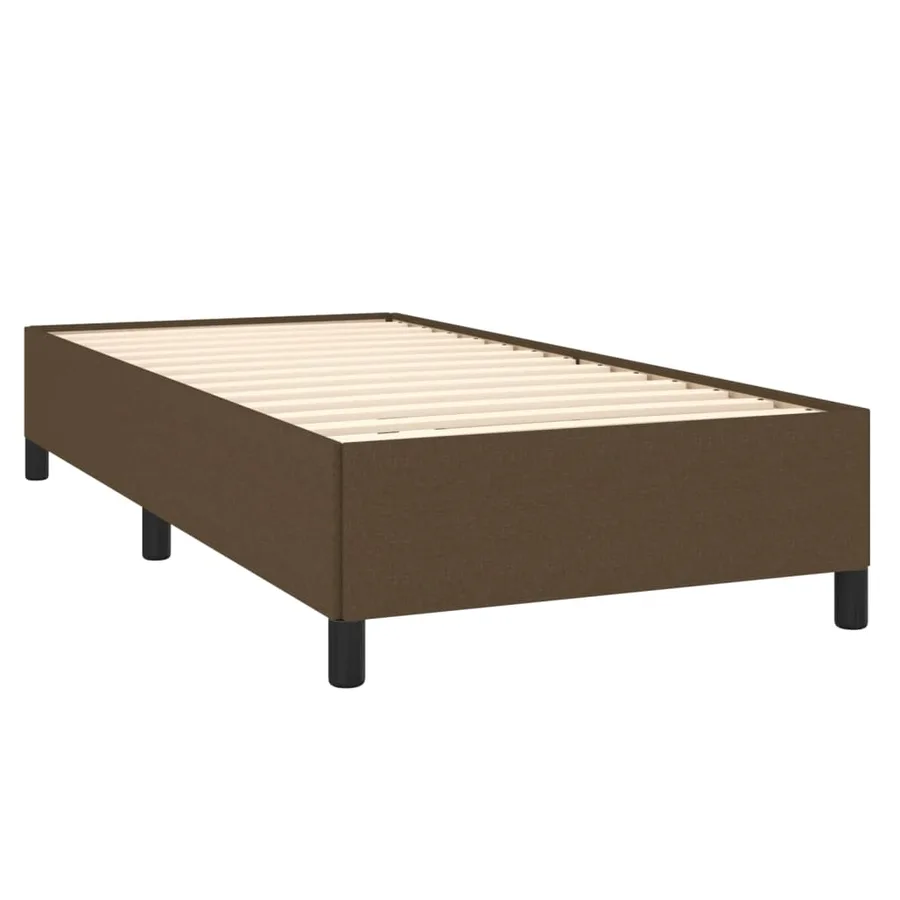 Sommier à lattes de lit avec matelas Marron foncé 100x200 cm - 4