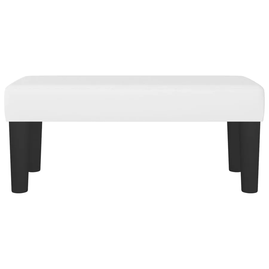 Banc Blanc 70x30x30 cm Similicuir - 3