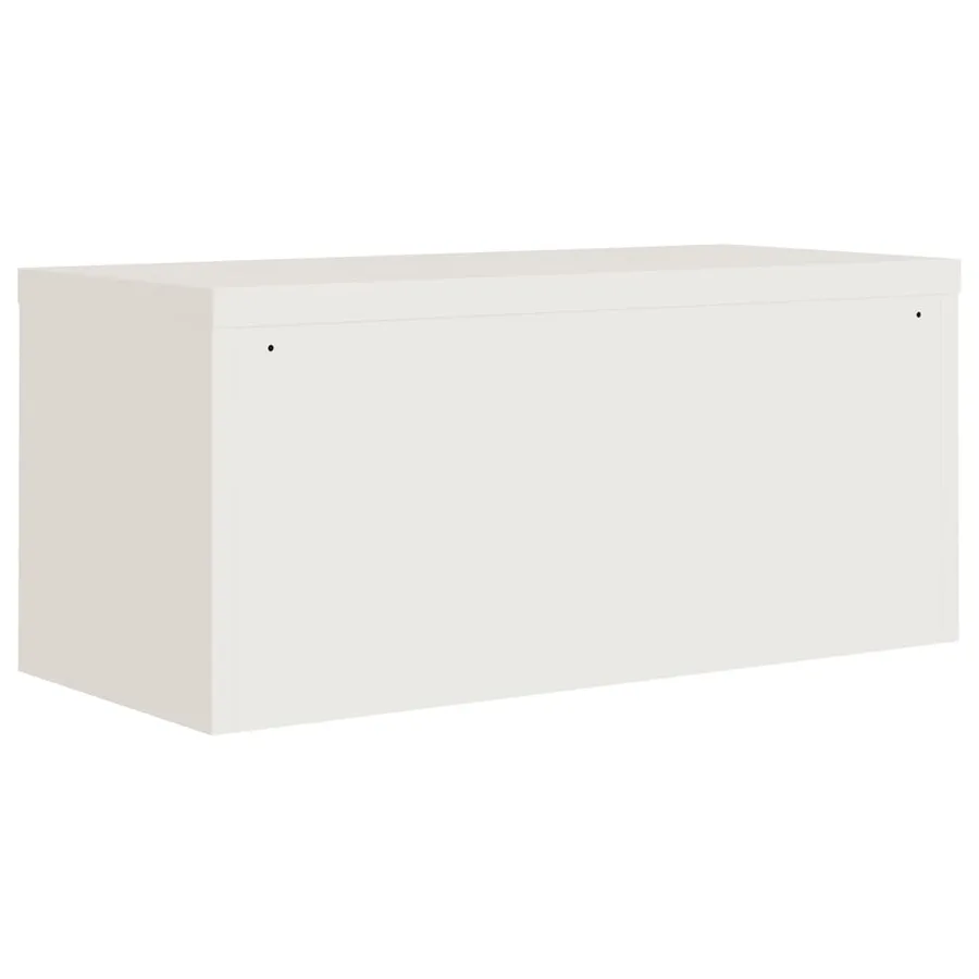 Classeur blanc 90x40x145 cm acier - 6
