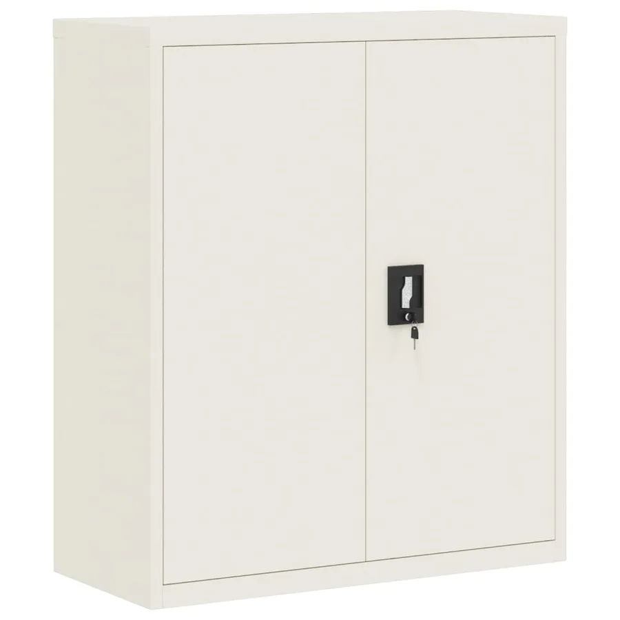 Classeur blanc 90x40x145 cm acier - 7