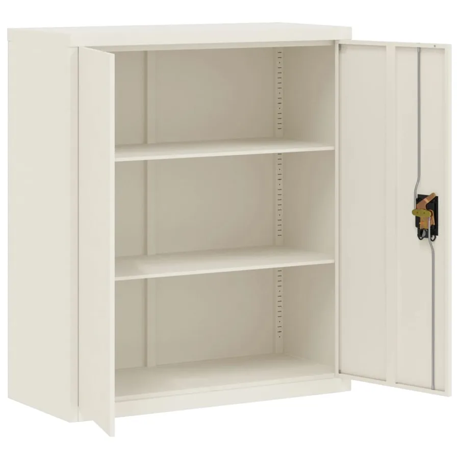 Classeur blanc 90x40x145 cm acier - 9