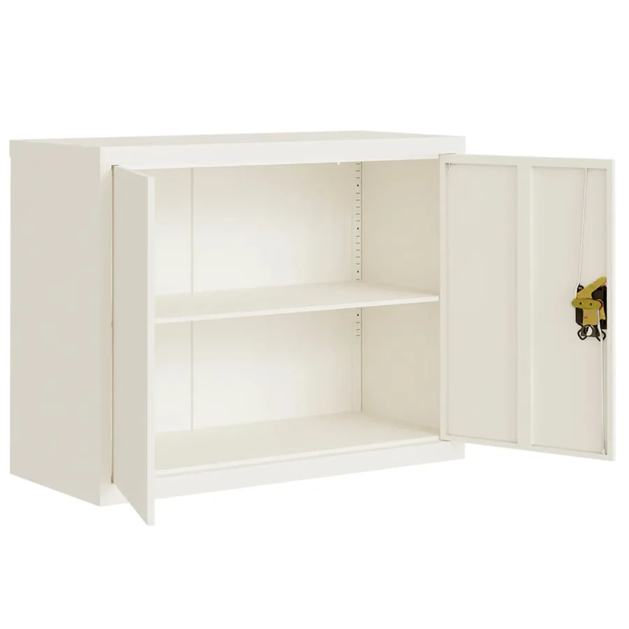 Classeur blanc 90x40x110 cm acier - 9