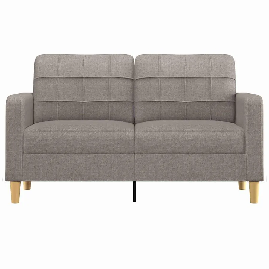 Canapé à 2 places Taupe 140 cm Tissu - 3