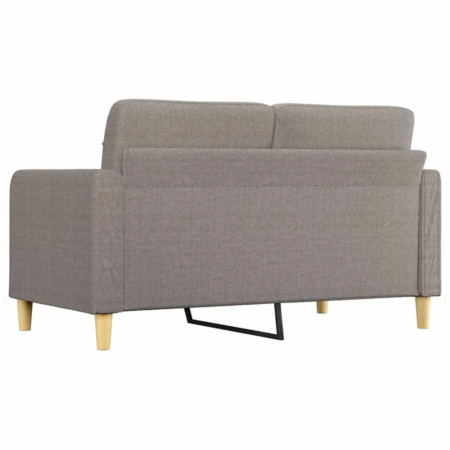 Canapé à 2 places Taupe 140 cm Tissu - 5