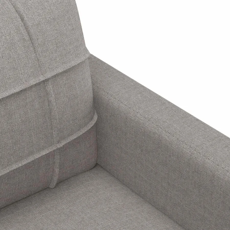 Canapé à 2 places Taupe 140 cm Tissu - 6