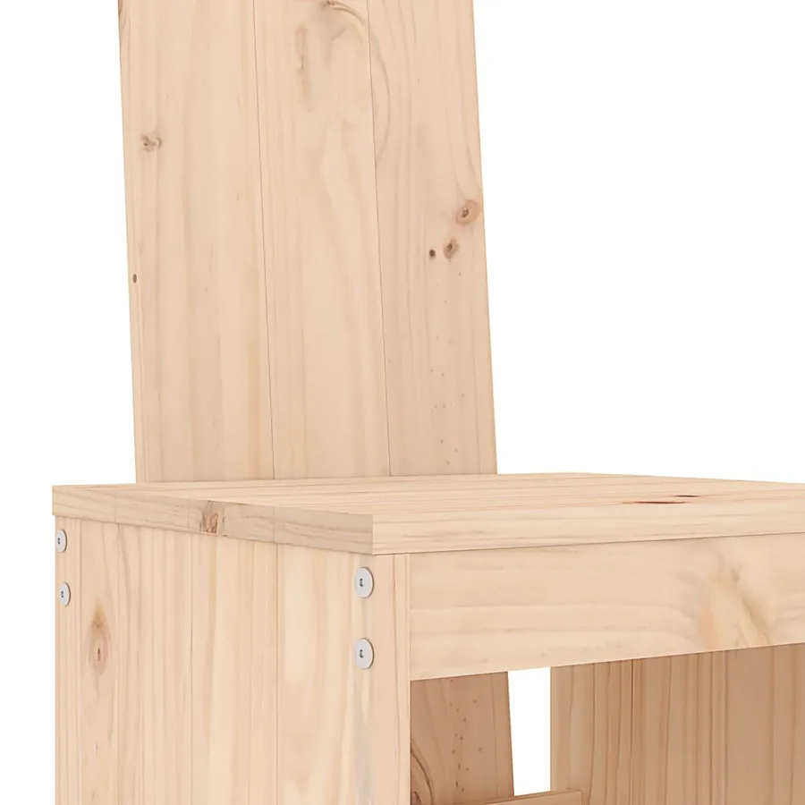 Ensemble de bar de jardin 5 pcs bois de pin massif - 5