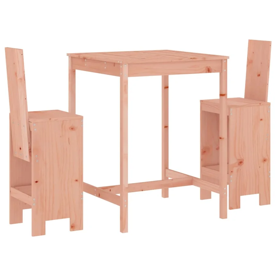 Ensemble de bar de jardin 3 pcs bois massif de Douglas - 2
