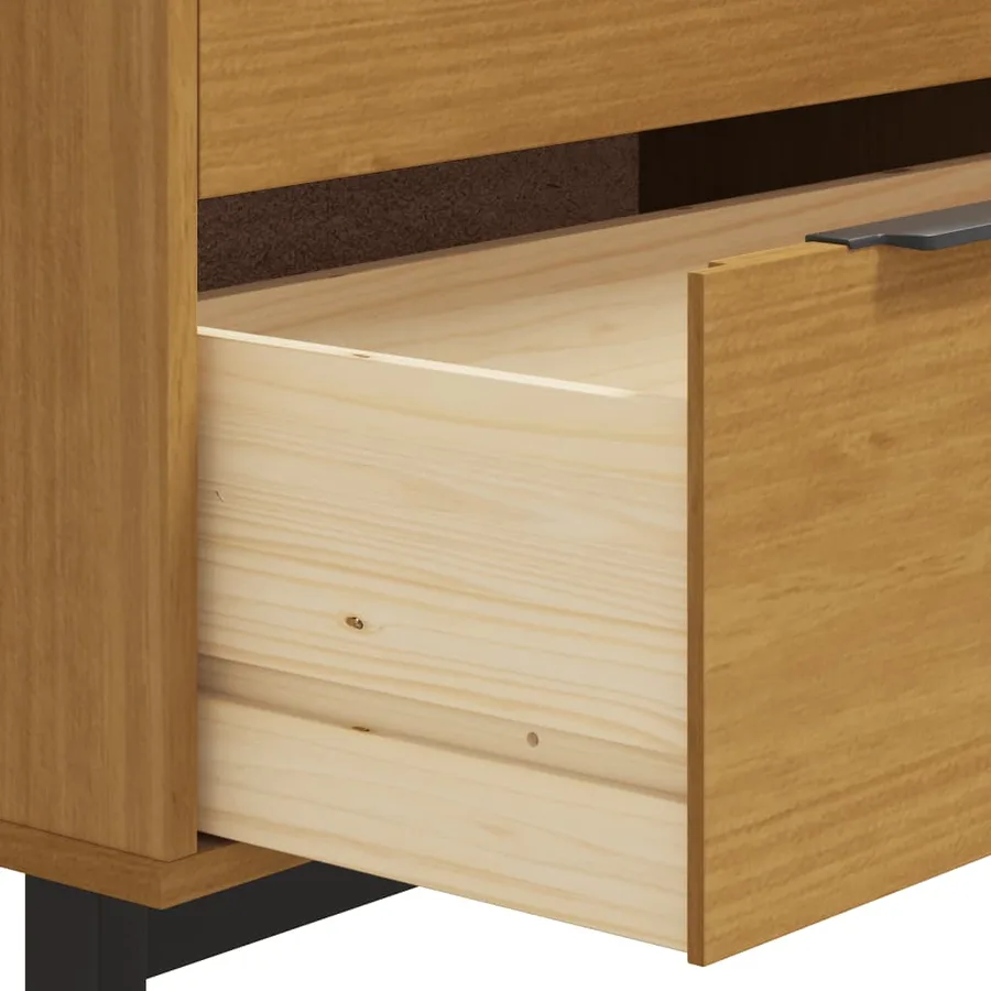Commode FLAM 80x40x80 cm bois de pin massif - 8