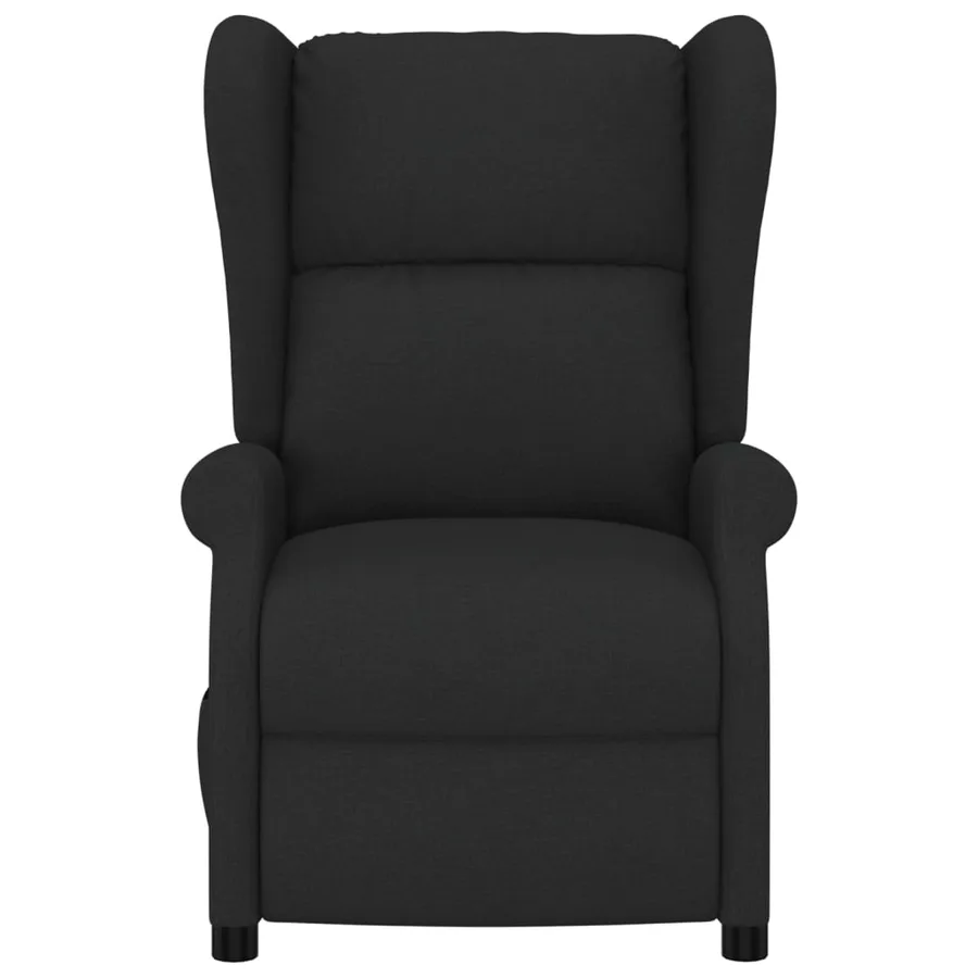 Fauteuil inclinable électrique à oreilles noir tissu - 4