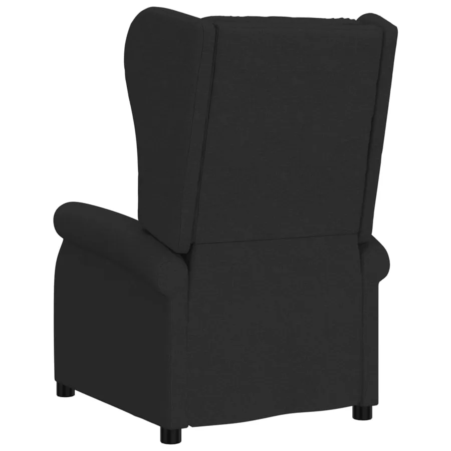 Fauteuil inclinable électrique à oreilles noir tissu - 6