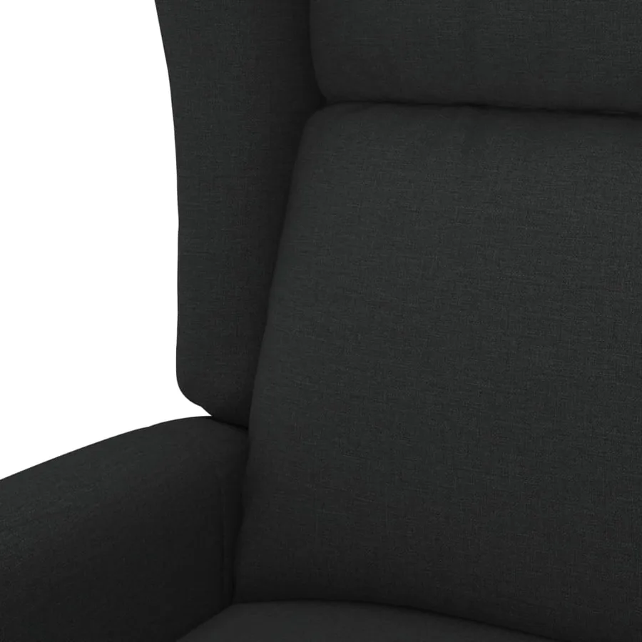 Fauteuil inclinable électrique à oreilles noir tissu - 8