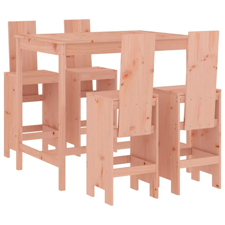 Ensemble de bar de jardin 5 pcs bois massif de Douglas - 2