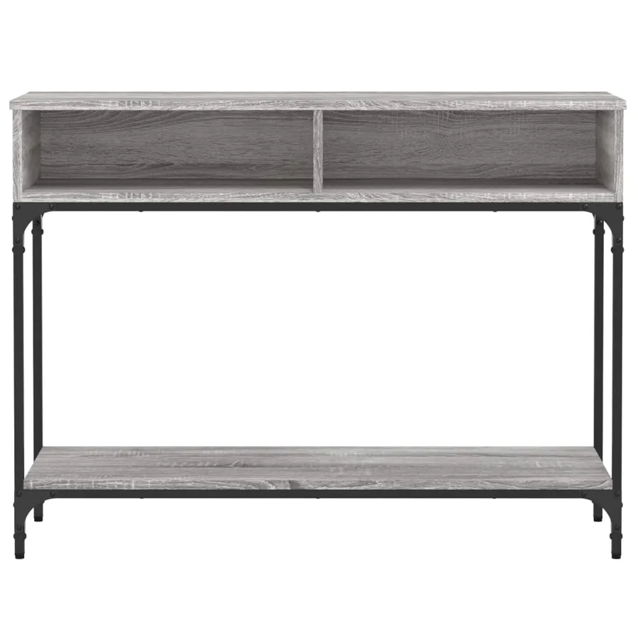 Table console sonoma gris 100x30,5x75 cm bois d'ingénierie - 5