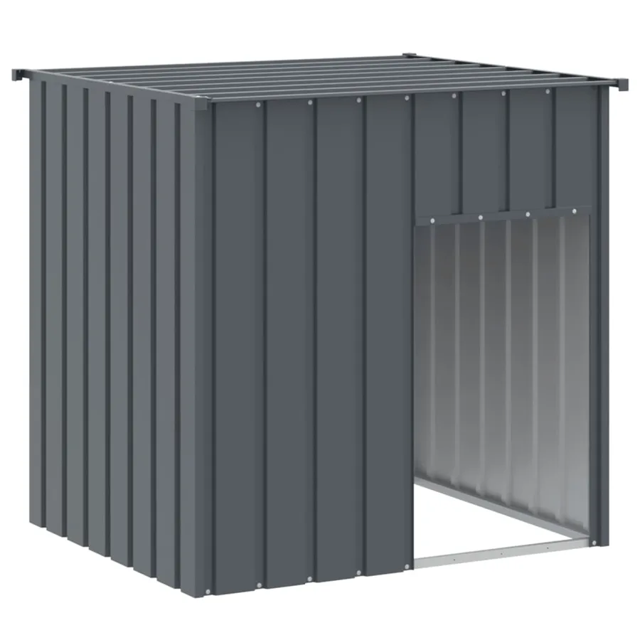 Niche pour chien avec toit Anthracite 110 x 103 x 109 cm Acier galvanisé - 2