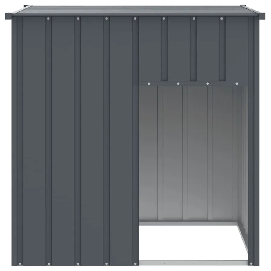 Niche pour chien avec toit Anthracite 110 x 103 x 109 cm Acier galvanisé - 3