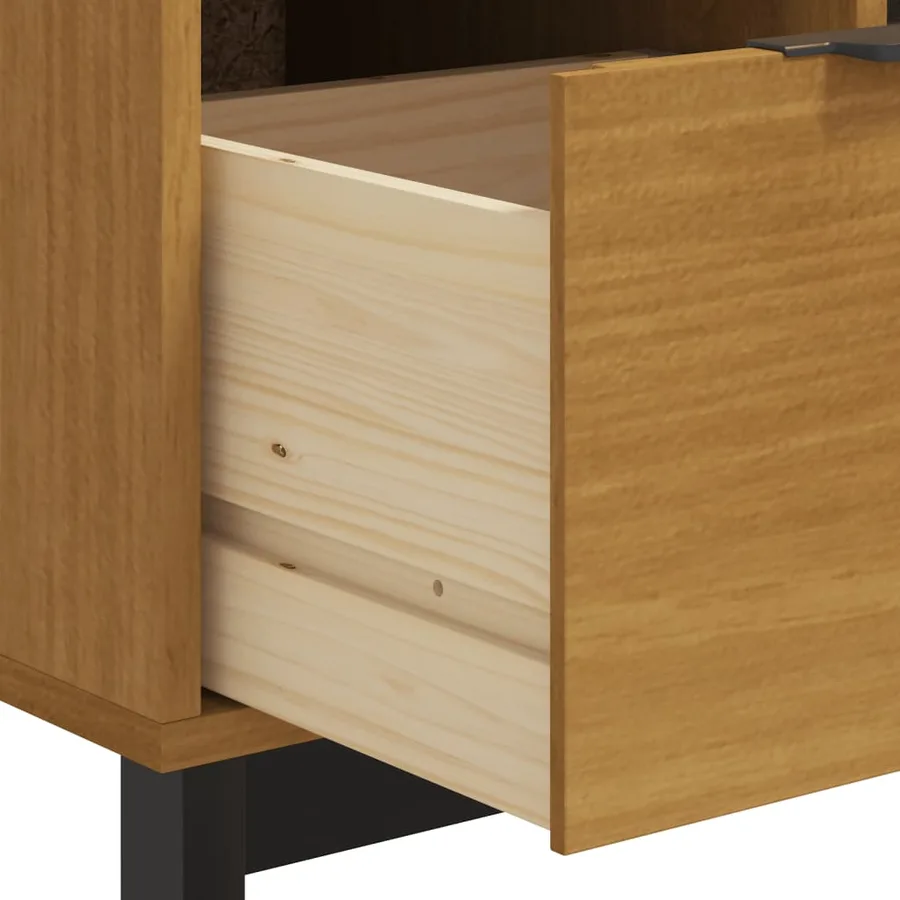 Commode FLAM 110x40x80 cm bois de pin massif - 8