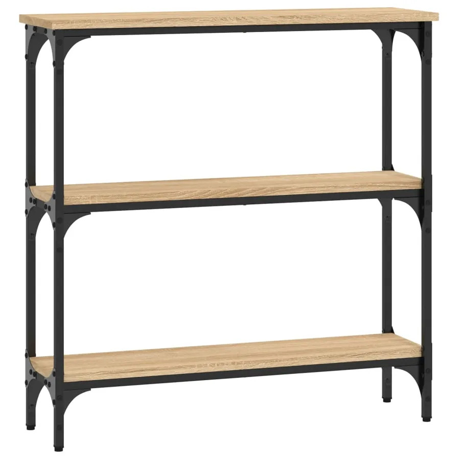 Table console Chêne Sonoma 75x22,5x75 cm Bois d'ingénierie - 2