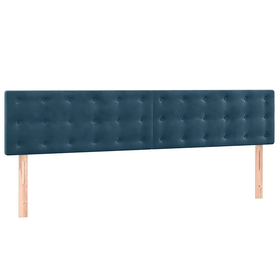 Sommier à lattes de lit et matelas Bleu foncé 180x200cm Velours - 6