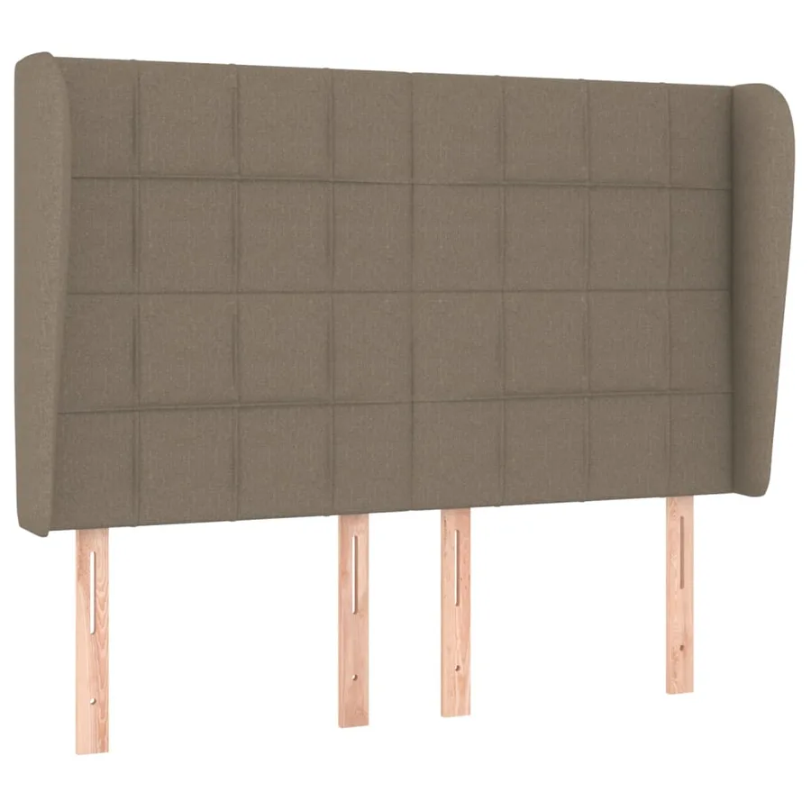 Sommier à lattes de lit avec matelas Taupe 140x190 cm Tissu - 6