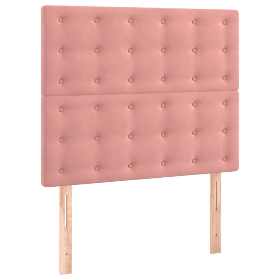 Sommier à lattes de lit avec matelas Rose 120x200 cm Velours - 5