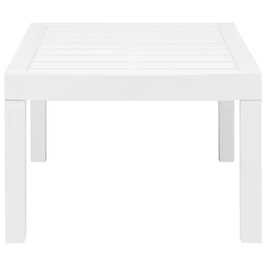 Salon de jardin 3 pcs Plastique Blanc - 10