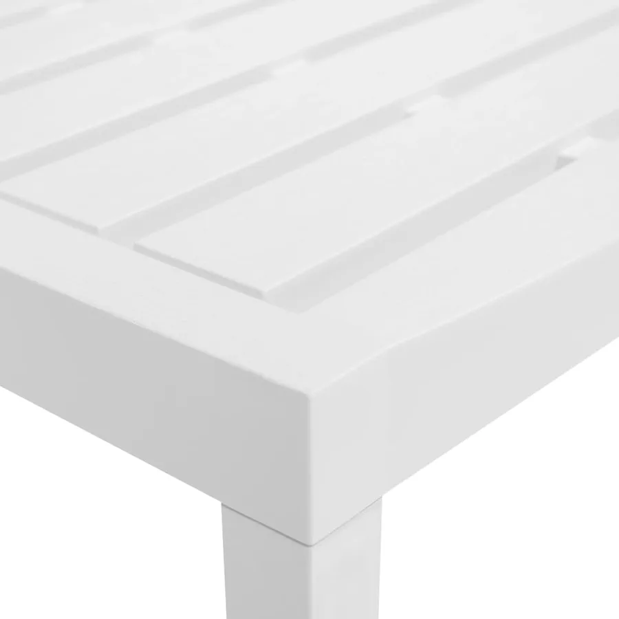 Salon de jardin 3 pcs Plastique Blanc - 11