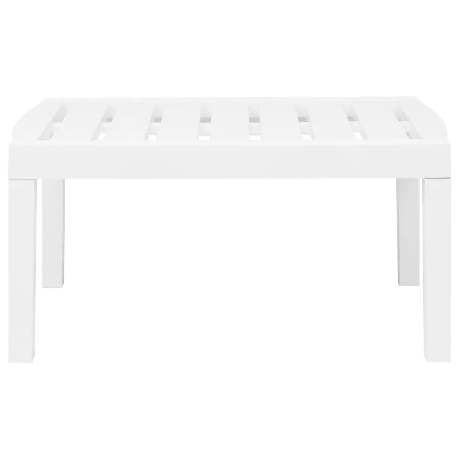 Salon de jardin 3 pcs Plastique Blanc - 9