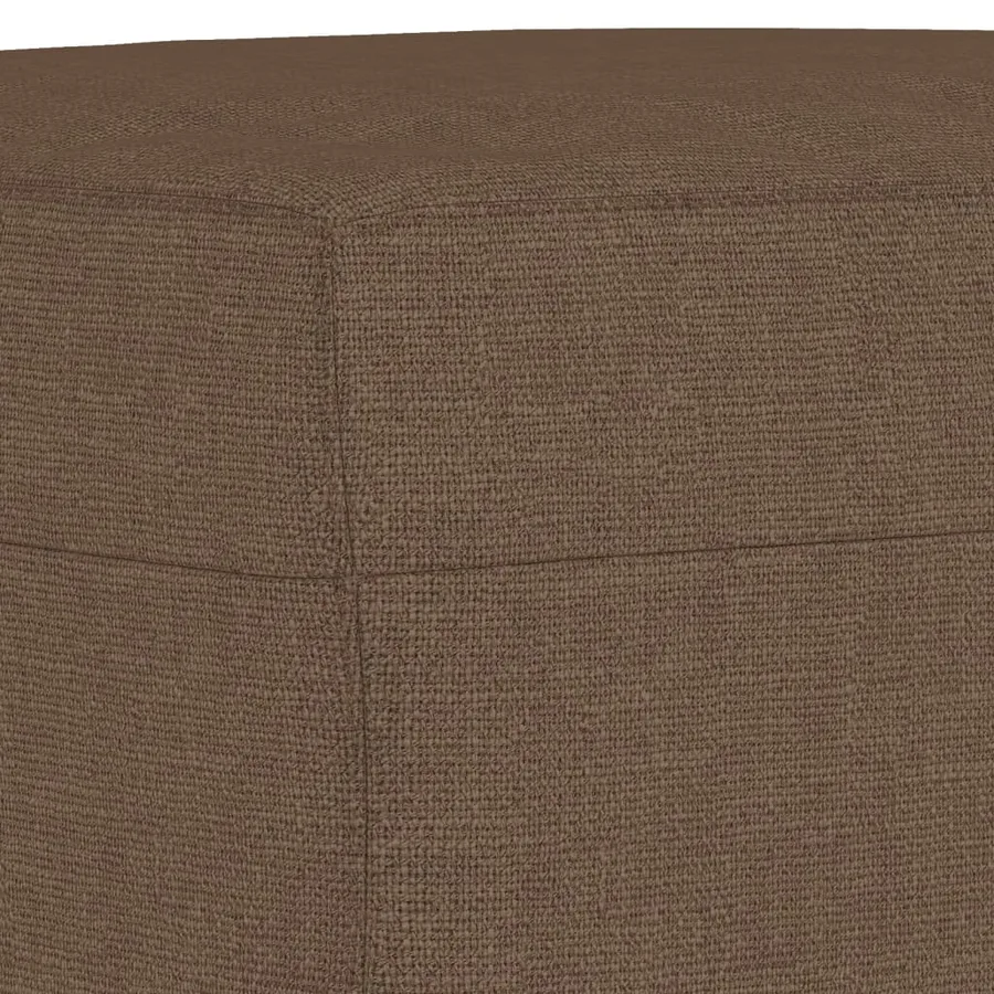 Ensemble de canapés 3 pcs avec coussins Marron Tissu - 6