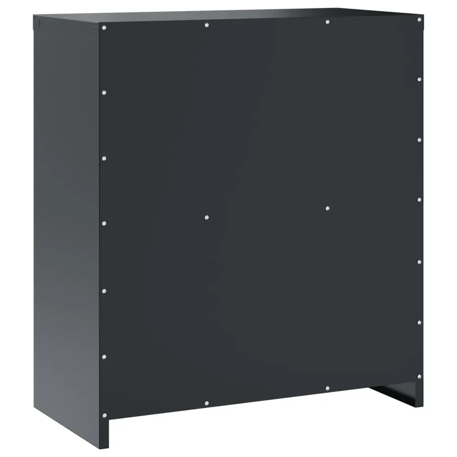 Classeur anthracite 79x40x90 cm acier - 6