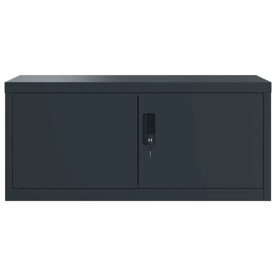 Classeur anthracite 90x40x240 cm acier - 4